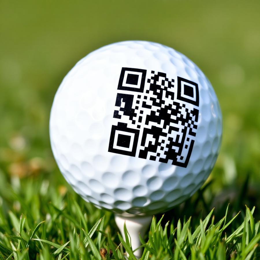 QR code golf ball